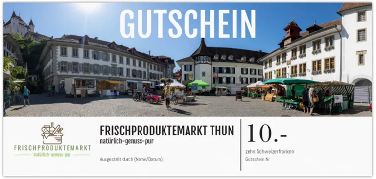 Frischproduktemarkt Gutschein